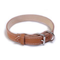 DOUBLE RIVETTED LEATHER TIE-OUT COLLAR, WITH WELDED 