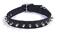 DOUBLE NYLON COLLAR WITH SPIKES