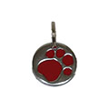 MEDALS FOR COLLARS -- RED PAWS, 6/PKG
