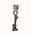 HUNTER COTTON ROPE - 16'' COLORED, 2 DOUBLE KNOTS
